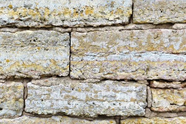 Old ancient vintage wall close - up of stone, background texture — 스톡 사진