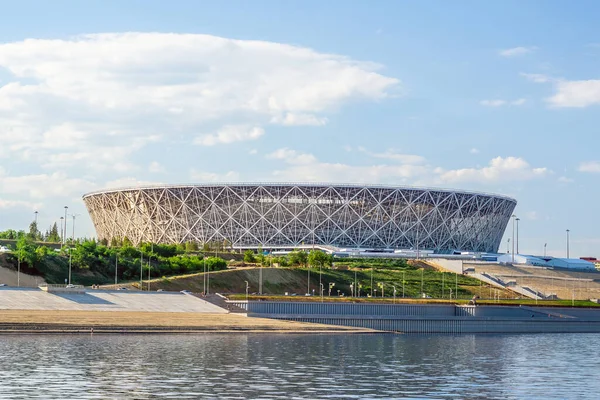 Volgogrado Rusia Julio 2019 Estadio Fútbol Volgogrado Volgogrado Ciudad Río — Foto de Stock