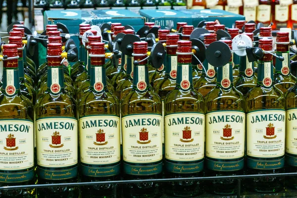 Tyumen Russie Mars 2020 Mélange Whisky Écossais Jameson Est Une — Photo