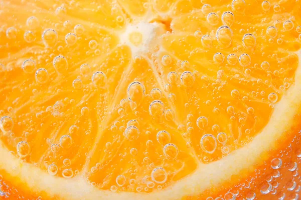 Imagen Cerca Fruta Naranja Fondo Agua Bajo Agua Fondo Textura —  Fotos de Stock