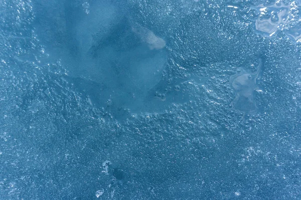 Чистый Лед Трещинами Озере Уникальный Замечательный Чистый Прохладный Лед Самого — стоковое фото