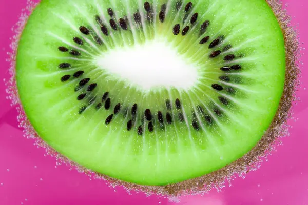 Kiwi Frukt Bakgrund Vatten Vatten Bakgrund Struktur — Stockfoto