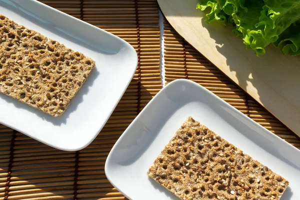 Пшеничный Хлеб Деревянном Фоне Диетическое Питание Диета — стоковое фото