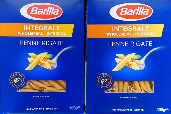 Tjumen Russland Mai 2020 Barilla Vermicelli Italienische Pasta Verkauf Supermarkt — Stockfoto