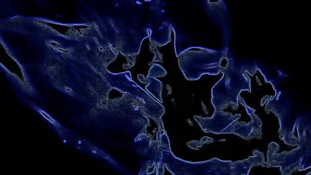 Blue Abstraction Black Background Stock Video Great Video Clip 1920X1080 — Stock Video