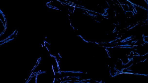 Μπλε Κύματα Μαύρο Φόντο Απόθεμα Βίντεο Είναι Ένα Μεγάλο Βίντεο — Αρχείο Βίντεο