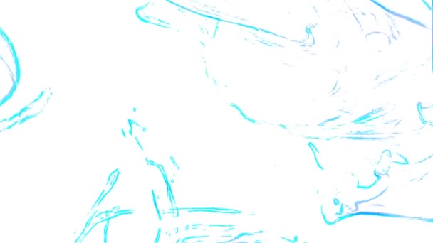 Vagues Bleues Sur Fond Blanc Stock Vidéo Est Excellent Clip — Video
