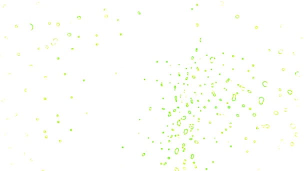 Green Bubbles White Background Stock Video Great Video 1920X1080 Video — Stock Video