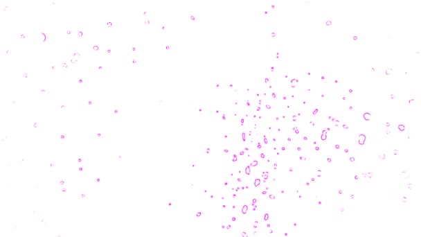Violet Bubbles Auf Weißem Hintergrund Stock Video Ist Ein Großartiger — Stockvideo