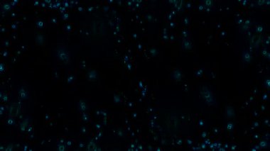 Siyah arkaplan stok videosundaki mavi parçacıklar harika bir video klibi. Bu 1920x1080 (HD) video klibi herhangi bir projede arka plan olarak kullanılabilir. Bu görüntüler bir sonraki kurgunda, projende ya da filminde harika görünecek..