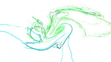 Beyaz arkaplandaki yeşil-mavi spiral dalgalar harika bir video klibidir. Bu 1920x1080 (HD) video klibi herhangi bir projede arka plan olarak kullanılabilir. Bu görüntüler bir sonraki kurgunda, projende ya da filminde harika görünecek..