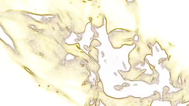 Abstraction Jaune Brun Sur Fond Blanc Est Une Excellente Vidéo — Video