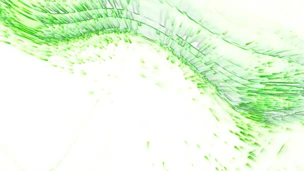 Particules vertes et les courbes sur un fond blanc stock vidéo est une excellente vidéo. Ce clip vidéo 1920x1080 (HD) peut être utilisé comme arrière-plan dans n'importe quel projet. Ces images seront superbes dans votre prochain montage, projet ou film .