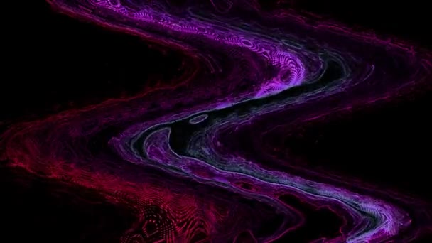 Pink Purple Abstraction Curves Black Background Stock Video Great Video — Stock Video