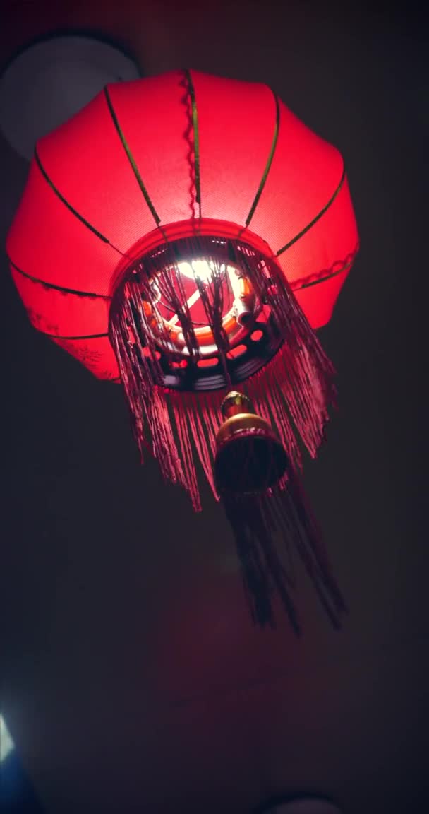 Chinese red lantern for celebrate spring festival. — 비디오