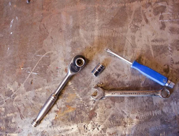 Handgereedschap Roestvrij Staal Terug Naar Boven — Stockfoto