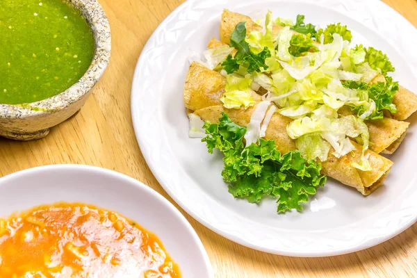 Crispy Fried Tacos — Stock Photo, Image