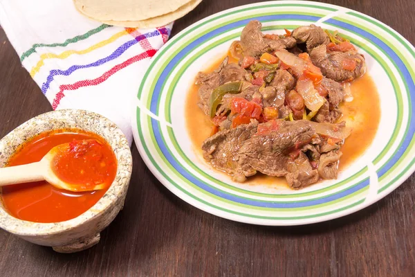 Mexican stake dish — Stock Photo, Image