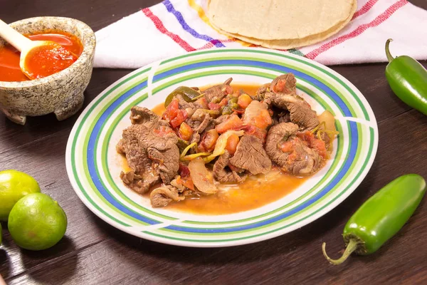 Mexican stake dish — Stock Photo, Image