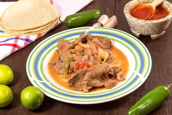 Mexican stake dish — Stock Photo, Image