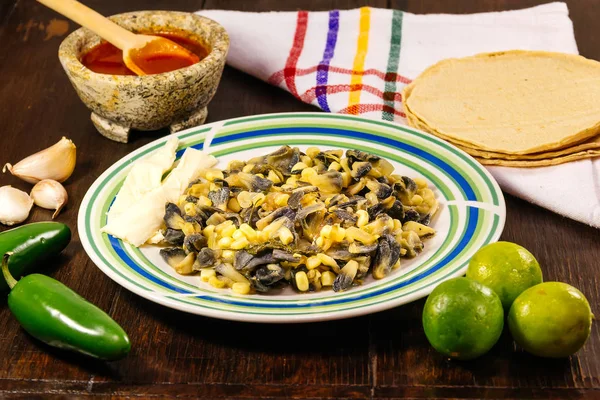 Huitlacoche mexican food — Stock Photo, Image