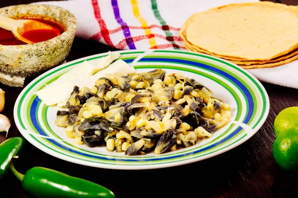 Huitlacoche comida mexicana — Fotografia de Stock