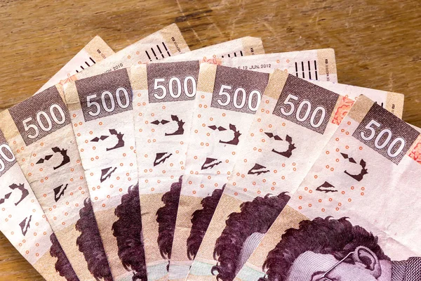 Mexické pesos, mexické peníze — Stock fotografie