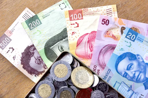 Mexikói peso, mexikói pénz — Stock Fotó