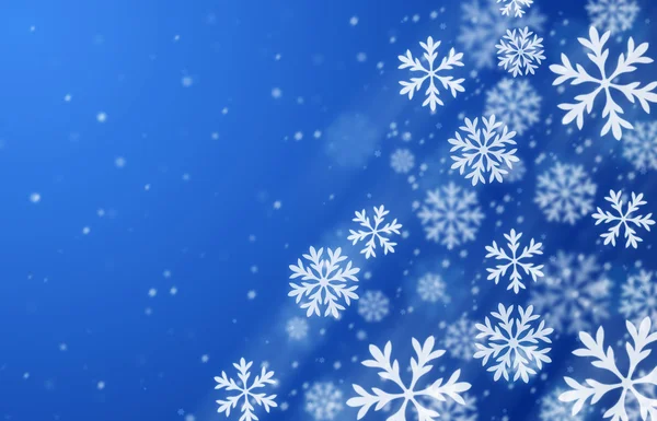 Blue snow background — Stock Photo, Image