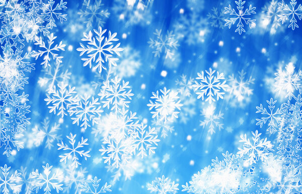Christmas background blue ice
