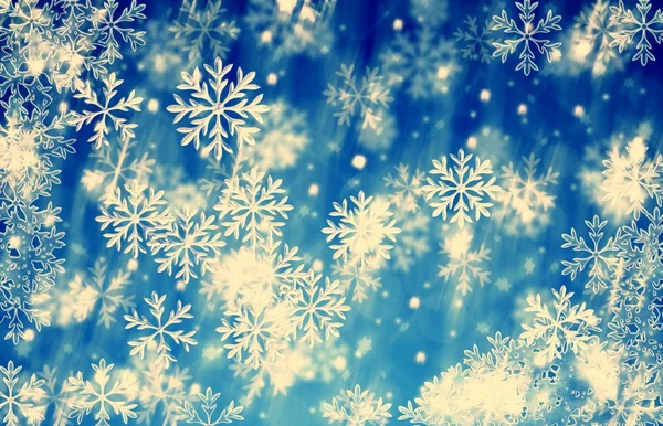 Natale sfondo blu ghiaccio vintage — Foto Stock
