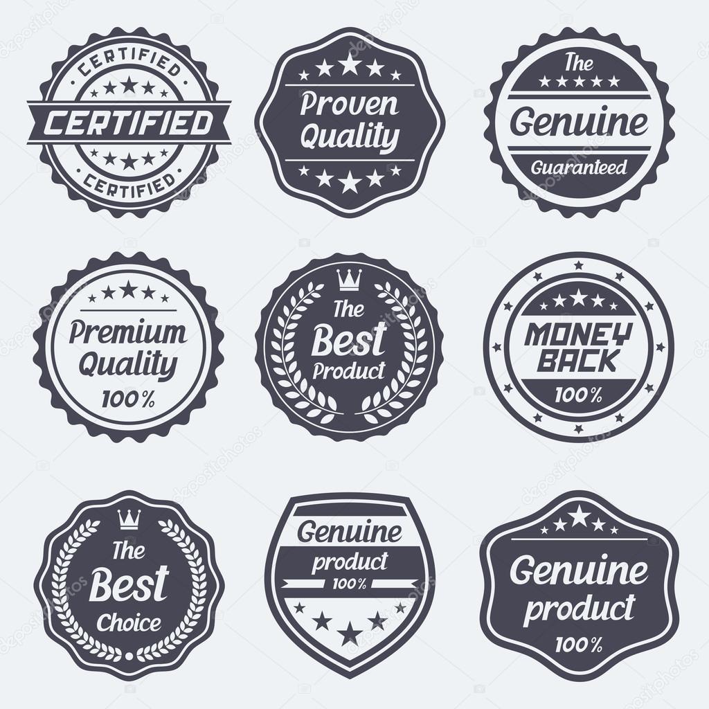 Set of retro vintage badges and labels