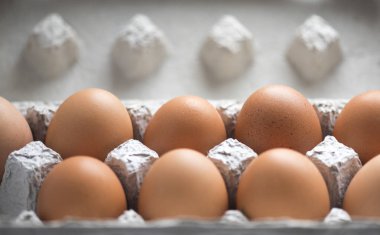 Tavuk yumurtası kağıt kutu, yumurta arka plan, gıda resim