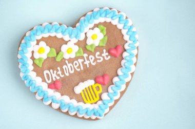 Oktoberfest için gingerbread, geleneksel Bavyera pasta