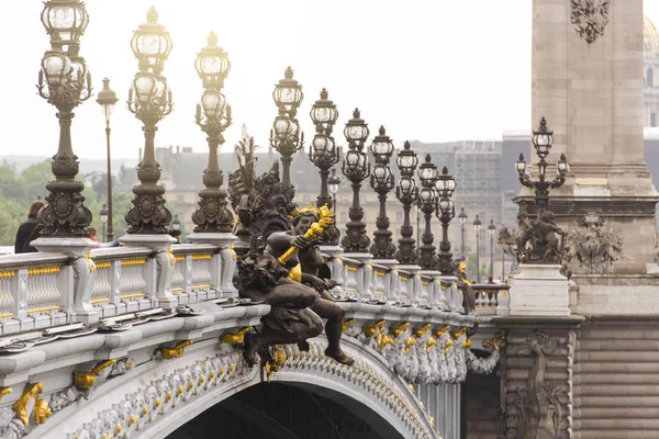 stock image Pont Alexandre III bridge in Paris, France