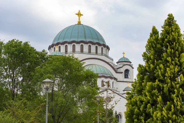 Kathedraal van Sint-Sava in Belgrado, Servië — Stockfoto