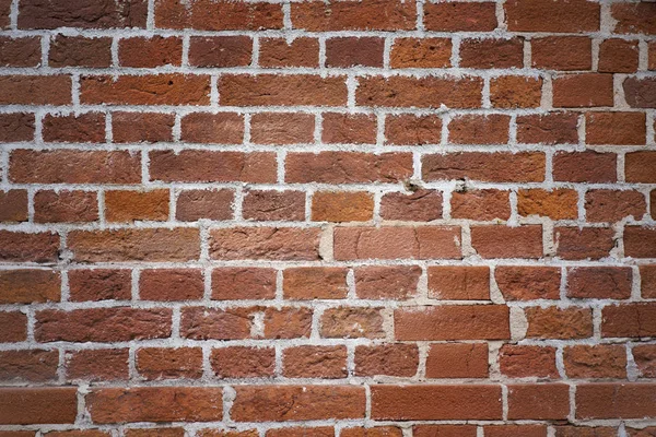 Duży prosty ceglany mur, tło lub tekstury — Zdjęcie stockowe