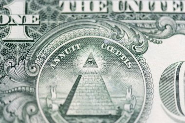Arka yüzünde bir Amerikan Doları