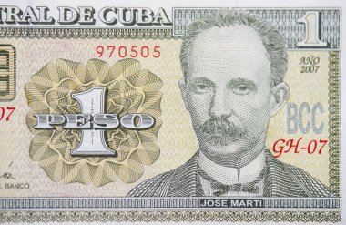 Yakın çekim 1 Küba Pezosu 