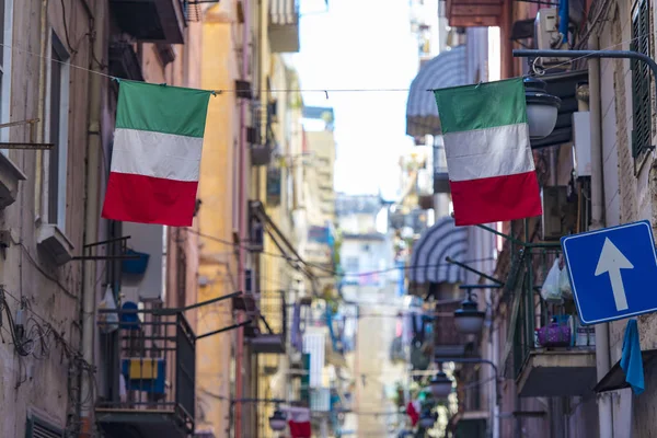 Ünlü çeyrek Quartieri Spagnoli Napoli, İtalya — Stok fotoğraf
