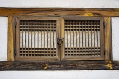 Gyeongbokgung Sarayı Seul geleneksel eski Kore Mimarlık ayrıntılarını