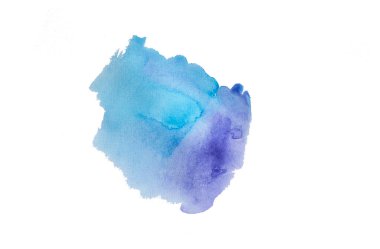 Beyaz arka plan üzerinde izole renkli suluboya Meydanı