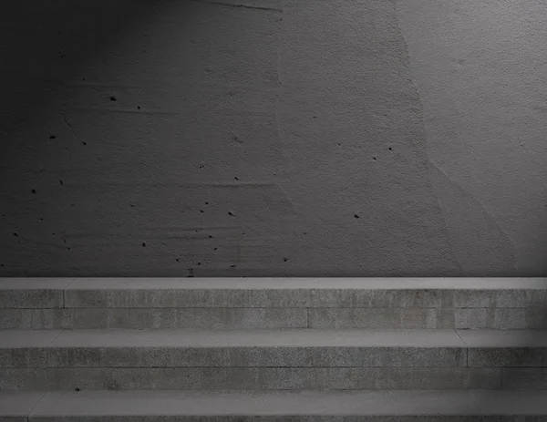 Çıkmaz gri duvar ve merdiven