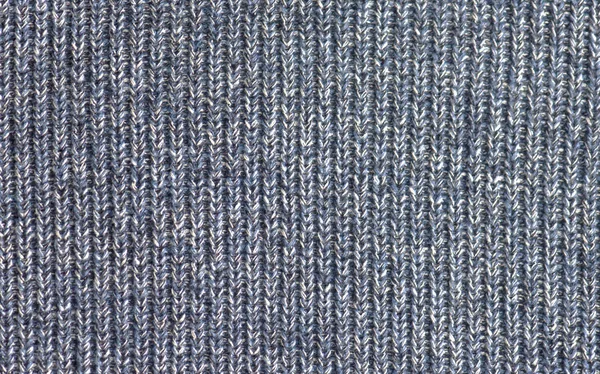 Grå eller grå-blå abstrakt tröja, bakgrund eller konsistens — Stockfoto