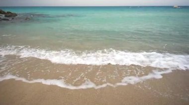Tropikal turkuaz mavi deniz, su manzara