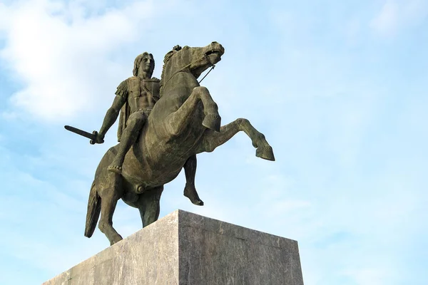 Thessaloniki Griechenland Denkmal Für Alexander Den Großen — Stockfoto