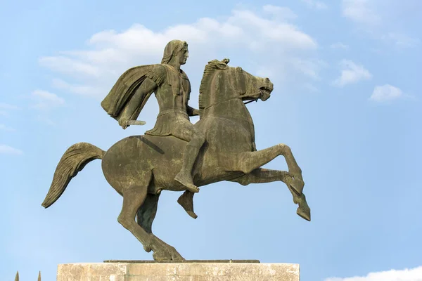 Tesalónica Grecia Monumento Alejandro Magno — Foto de Stock