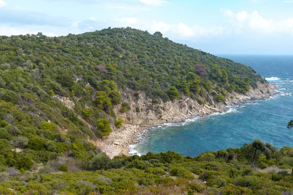 Grecia Vista Panorámica Del Mar Las Islas Vista Aérea Sobre —  Fotos de Stock