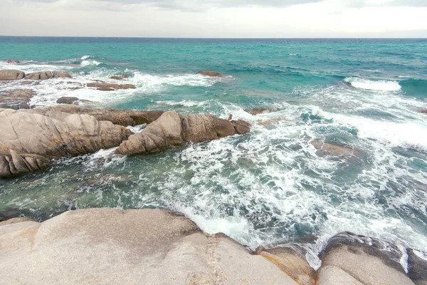 Mar Exótico Pedras Fundo Mar Oceano Água — Fotografia de Stock