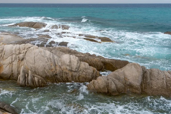 Costa Mar Con Acantilados Grecia —  Fotos de Stock